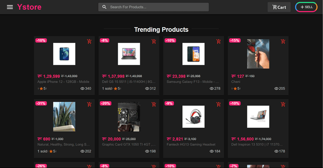 Ystore - E-commerce